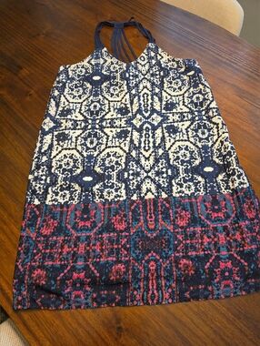 chinese dress ladies Pre-Loved Monteau, Women's Pleated Sleeve Stripe Top, Navy/White, Size M   Elle & Beck